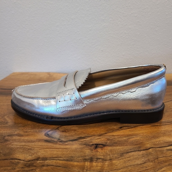 Golden Goose Jerry Metallic Silver Penny Loafer - Picture 10 of 16